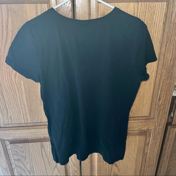 VINTAGE Adidas Black and White Black Short Sleeve Tee - Picture 4 of 5